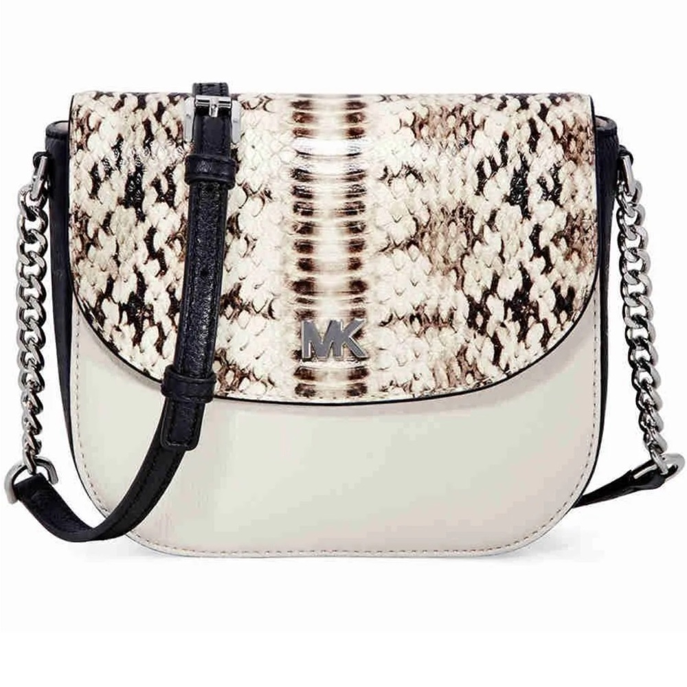 #201 Michael Michael Kors Python Half Dome Small … - image 1